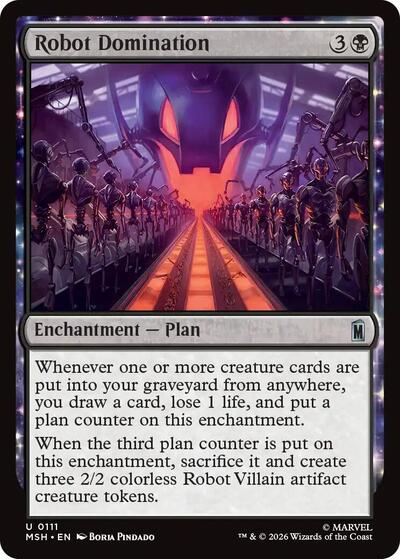 Robot Domination MSH #111 (Near Mint Uncommon) Magic: The Gathering: Marvel Super Heroes