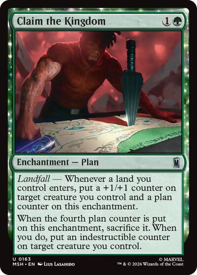 Claim the Kingdom MSH #163 (Near Mint Uncommon) Magic: The Gathering: Marvel Super Heroes