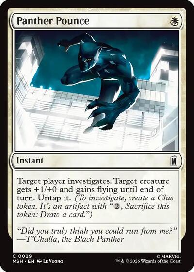 Panther Pounce Marvel Super Heroes MSH #29 (Common) Magic: The Gathering:
