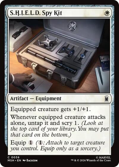 S.H.I.E.L.D. Spy Kit MSH #36 (Near Mint Common) Magic: The Gathering: Marvel Super Heroes