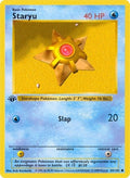 Staryu Unlimited BSS #065/102 (Heavily Played Common) Pokemon: Base Set (Shadowless)