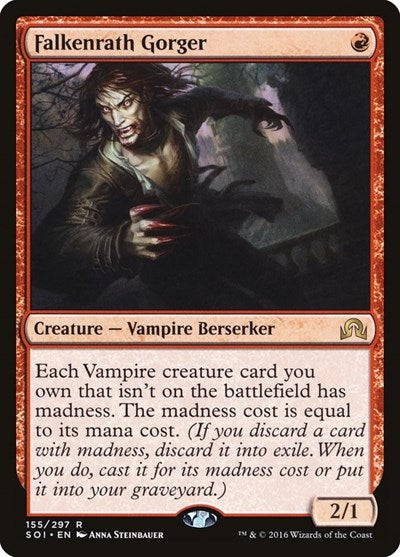 Falkenrath Gorger SOI #155 (Near Mint Rare) Magic: The Gathering: Shadows over Innistrad