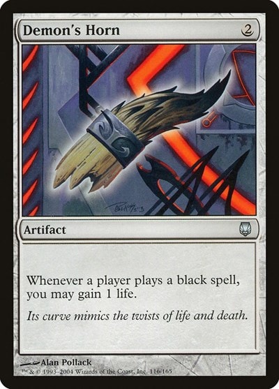 Demons Horn DST #116 (Damaged Uncommon) Magic: The Gathering: Darksteel