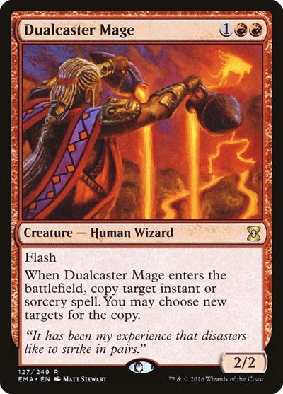 Dualcaster Mage EMA #127 (Lightly Played Rare) Magic: The Gathering: Eternal Masters