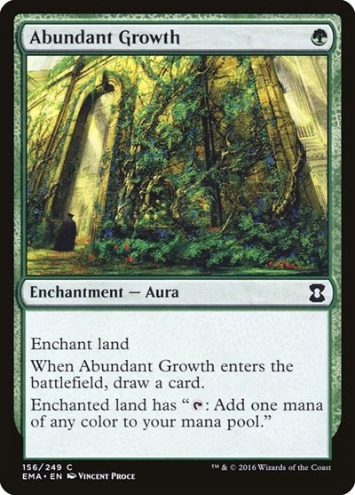 Abundant Growth EMA #156 (Lightly Played Common) Magic: The Gathering: Eternal Masters