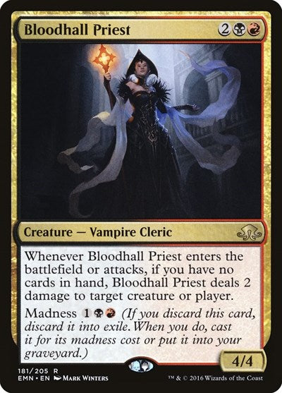 Bloodhall Priest EMN #181 (Near Mint Rare) Magic: The Gathering: Eldritch Moon