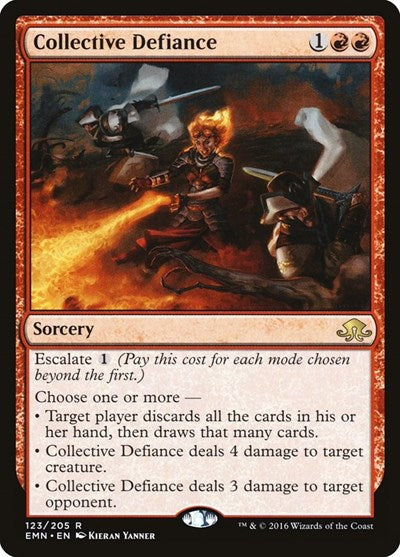 Collective Defiance EMN #123 (Lightly Played Rare) Magic: The Gathering: Eldritch Moon