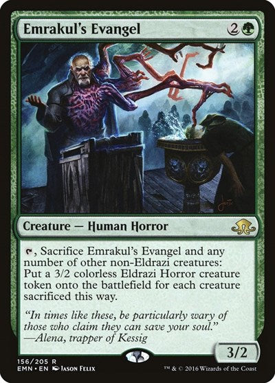 Emrakuls Evangel EMN #156 (Near Mint Rare) Magic: The Gathering: Eldritch Moon
