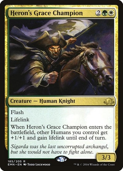 Herons Grace Champion EMN #185 (Lightly Played Rare) Magic: The Gathering: Eldritch Moon