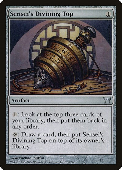Senseis Divining Top CHK #268 (Heavily Played Uncommon) Magic: The Gathering: Champions of Kamigawa