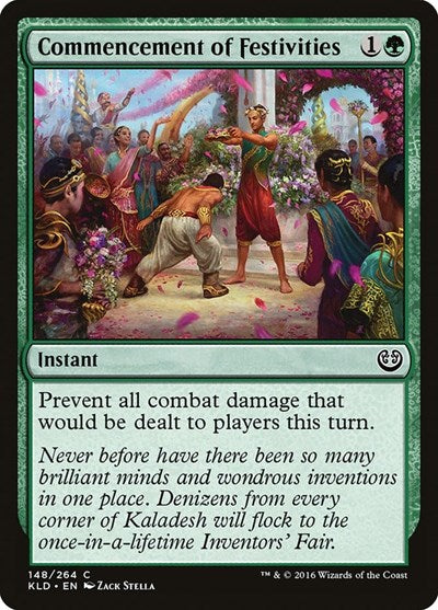 Commencement of Festivities Foil KLD #148 (Moderately Played Common) Magic: The Gathering: Kaladesh