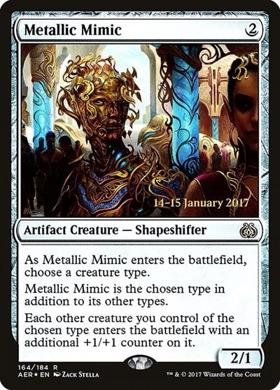Metallic Mimic Foil PRE #164 (Lightly Played Rare) Magic: The Gathering: Prerelease Cards