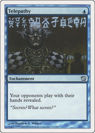 Telepathy 9ED #101 (Heavily Played Uncommon) Magic: The Gathering: 9th Edition