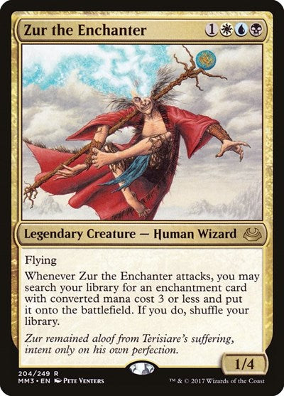 Zur the Enchanter MM3 #204 (Damaged Rare) Magic: The Gathering: Modern Masters 2017