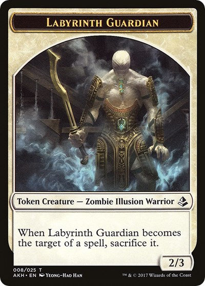 Labyrinth Guardian Insect Double Sided Token AKH #8 // 19 (Lightly Played T) Magic: The Gathering: Amonkhet