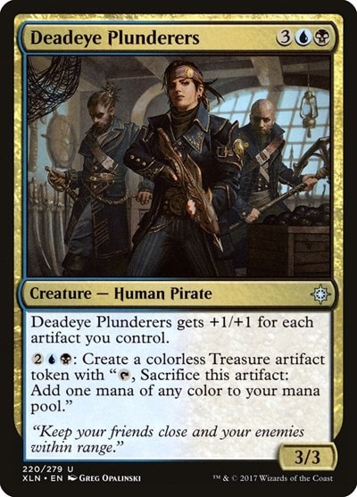 Deadeye Plunderers XLN #220 (Moderately Played Uncommon) Magic: The Gathering: Ixalan