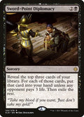 Sword Point Diplomacy Foil XLN #126 (Lightly Played Rare) Magic: The Gathering: Ixalan