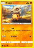 Cubone Reverse Holofoil SM04 #52/111 (Near Mint Common) Pokemon: SM - Crimson Invasion