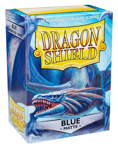 Dragon Shield Matte Sleeves Blue 100 Pack (Unopened) Card Sleeves: Dragon Shield Card Sleeves