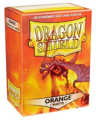 Dragon Shield Matte Sleeves Orange 100 Pack (Unopened) Card Sleeves: Dragon Shield Card Sleeves