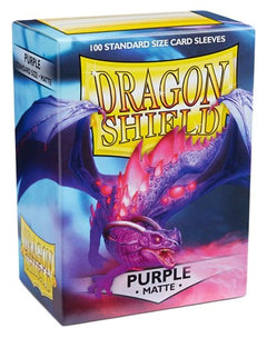 Dragon Shield Matte Sleeves Purple 100 Pack (Unopened) Card Sleeves: Dragon Shield Card Sleeves