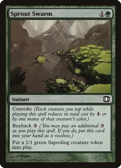 Sprout Swarm FUT #138 (Heavily Played Common) Magic: The Gathering: Future Sight