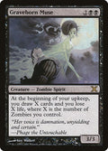 Graveborn Muse Foil 10E #145 (Damaged Rare) Magic: The Gathering: 10th Edition