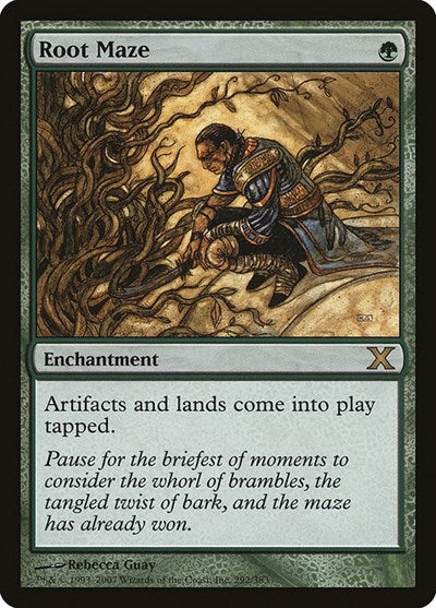Root Maze Foil 10E #292 (Moderately Played Rare) Magic: The Gathering: 10th Edition