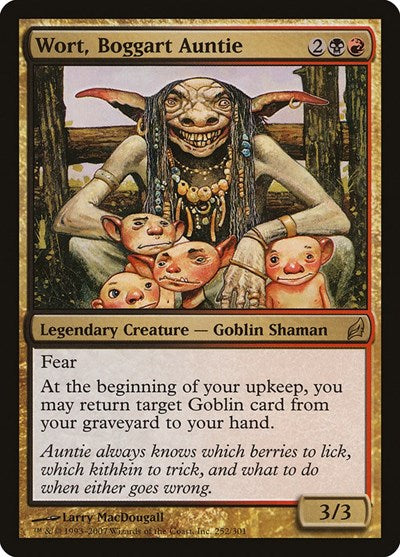 Wort Boggart Auntie LRW #252 (Lightly Played Rare) Magic: The Gathering: Lorwyn