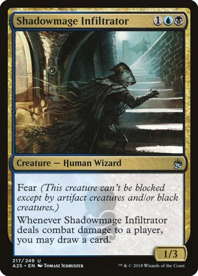 Shadowmage Infiltrator A25 #217 (Lightly Played Uncommon) Magic: The Gathering: Masters 25