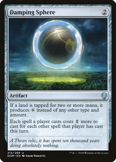Damping Sphere Foil DOM #213 (Damaged Uncommon) Magic: The Gathering: Dominaria