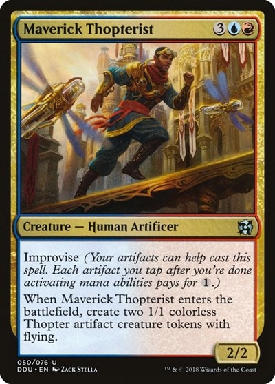 Maverick Thopterist DDU #50 (Damaged Uncommon) Magic: The Gathering: Duel Decks: Elves vs. Inventors
