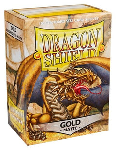 Dragon Shield Matte Sleeves Gold 100 Pack (Unopened) Card Sleeves: Dragon Shield Card Sleeves