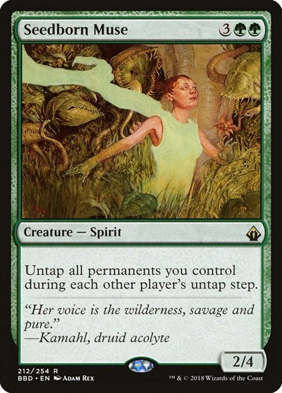 Seedborn Muse BBD #212 (Moderately Played Rare) Magic: The Gathering: Battlebond