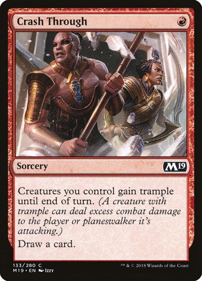 Crash Through M19 #133 (Near Mint Common) Magic: The Gathering: Core Set 2019