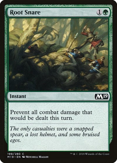 Root Snare Foil M19 #199 (Lightly Played Common) Magic: The Gathering: Core Set 2019
