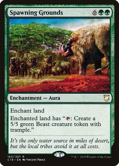 Spawning Grounds C18 #163 (Near Mint Rare) Magic: The Gathering: Commander 2018