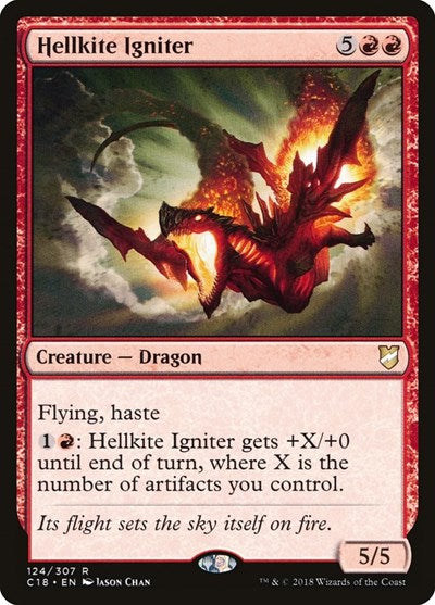 Hellkite Igniter C18 #124 (Lightly Played Rare) Magic: The Gathering: Commander 2018