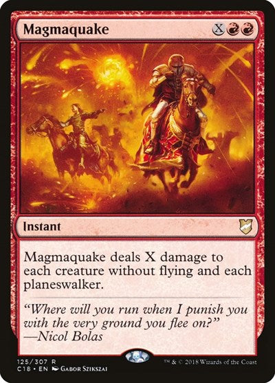 Magmaquake C18 #125 (Lightly Played Rare) Magic: The Gathering: Commander 2018