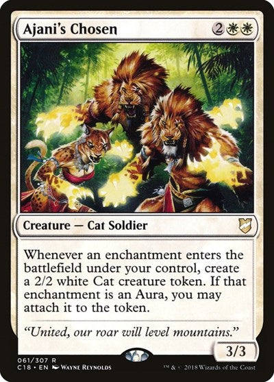 Ajanis Chosen C18 #61 (Lightly Played Rare) Magic: The Gathering: Commander 2018