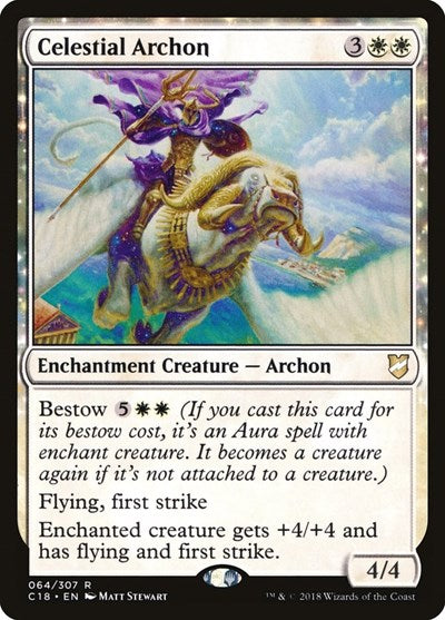Celestial Archon C18 #64 (Lightly Played Rare) Magic: The Gathering: Commander 2018