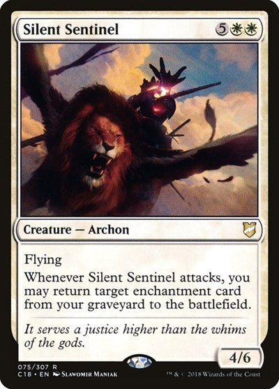 Silent Sentinel C18 #75 (Near Mint Rare) Magic: The Gathering: Commander 2018