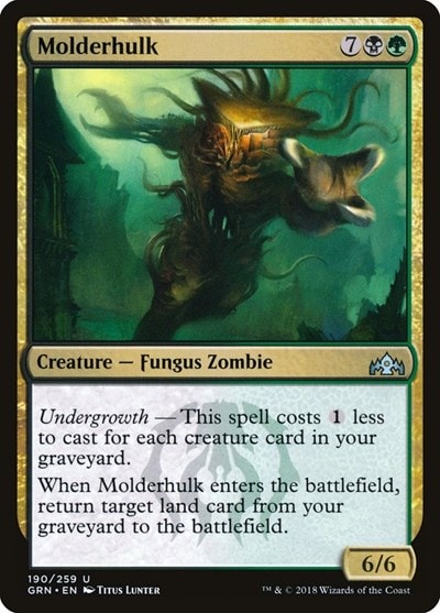 Molderhulk GRN #190 (Near Mint Uncommon) Magic: The Gathering: Guilds of Ravnica