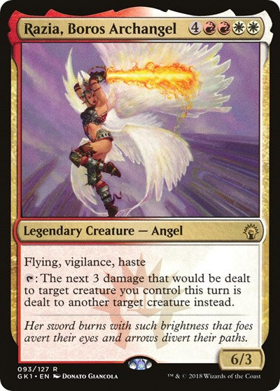 Razia Boros Archangel GR1 #93 (Near Mint Rare) Magic: The Gathering: Guilds of Ravnica: Guild Kits