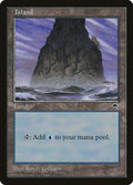 Island (Spire) TMP #337 (Heavily Played Land) Magic: The Gathering: Tempest