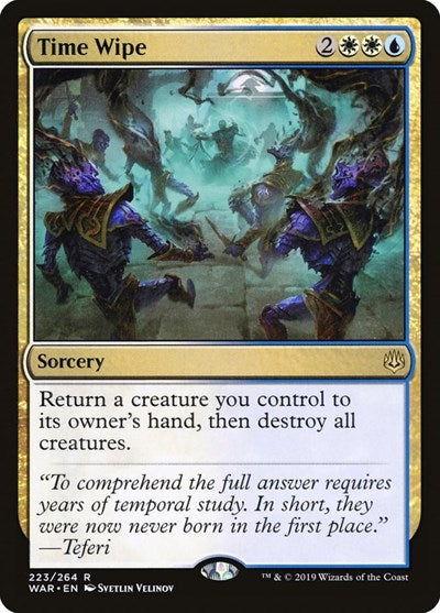Time Wipe WAR #223 (Near Mint Rare) Magic: The Gathering: War of the Spark