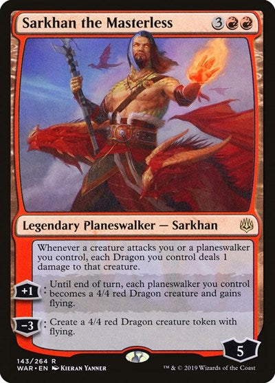 Sarkhan the Masterless WAR #143 (Near Mint Rare) Magic: The Gathering: War of the Spark