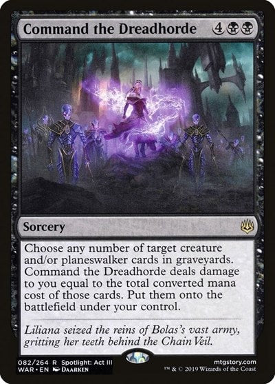 Command the Dreadhorde WAR #82 (Near Mint Rare) Magic: The Gathering: War of the Spark