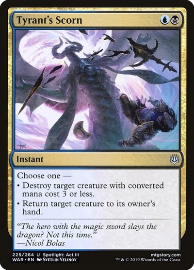 Tyrant's Scorn WAR #225 (Lightly Played Uncommon) Magic: The Gathering: War of the Spark