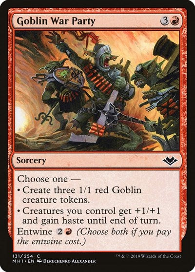 Goblin War Party MH1 #131 (Near Mint Common) Magic: The Gathering: Modern Horizons